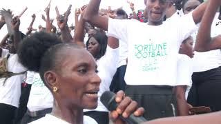 SMILING COAST FANS CLUB AT FORTUNE F.C GAME AT THE INDEPENDENT STADIUM,BAKAU….FULL TIME AMBIANCE