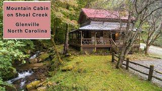 A Mountain Cabin Retreat on a Mountain Stream near Lake Glenville, North Carolina.
