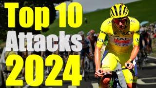 Tadej Pogacar's Top 10 Attacks of 2024