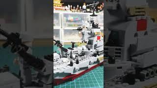 【HUIQIBAO TOYS】8IN1 Military Warships Cruiser Ship#legomilitary #lego #buildingblocks #legowar