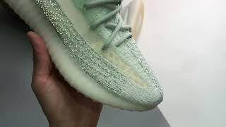 Yeezy 350 Boost V2 Light Summer White Green Daisy Reflective Shoes