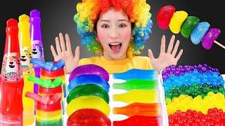무지개 디저트 먹방 Rainbow Dessert Mukbang JiniYum 지니얌 먹방