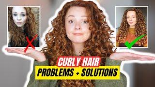 5 CURLY HAIR PROBLEMS + SOLUTIONS | tips to get your curls back