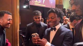 Ishowspeed meets Lamine Yamal at the Ballon D’Or ceremony