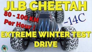 JLB Cheetah 100 KM PER HOUR!!!! EXTREME Canadian Winter Test -16c on Ice and Snow Holy Moly!