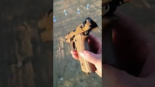 Shooting water bottles with my Barretta M9A4 #firearmsdaily #pewpewlife #9mmluger #gunlifestyle