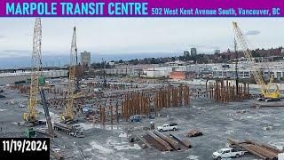 11/19/2024 VIEW FROM SKYTRAIN: MARPOLE TRANSIT CENTRE, TransLink’s Operations and Maintenance Facili