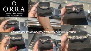 ORRA Diamond Bracelet Collection || Beautiful Diamond Bracelets Design with Weight & Price️