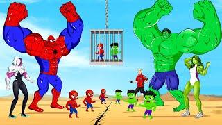 Evolution Of SPIDERMAN Family Vs Evolution Of HULK Family : Returning From The Dead SECRET - FUNNY