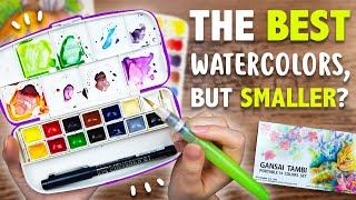 THE BEST WATERCOLOR TRAVEL SET? - Kuretake Gansai Tambi Portable Paints Set Review