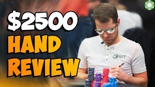 $2,500 Day 1 Hand History Review - A Little Coffee with Jonathan Little