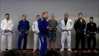 Gracie South Shore belt promotion ceremony