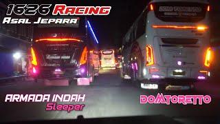 1626 Mesin Bus Oprekan Jawa Balapan di Aceh !! DUEL Perdana ARMADA INDAH SLEEPER vs DOMTORETTO