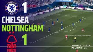 CHELSEA 1-1 NOTTINGHAM FOREST I Premier League 2024/25 , Match Highlights Simulation/Recreation