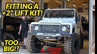 HOW TO FIT A +2" SUSPENSION LIFT KIT! - LAND ROVER DEFENDER 110