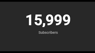 NOT HITTING 16,000 SUBSCRIBERS LIVE!LIVE