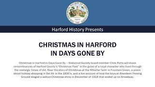 Christmas in Harford in Days Gone By