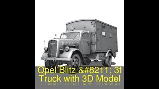 3D Model of Opel Blitz - 3t Truck with Kofferaufbau Review