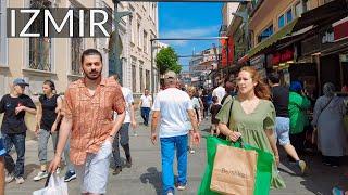 A Journey to Izmir's Center: Explore Kemerlatı Bazaar at 38°C Heat (4K Walk)