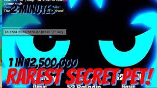 I hatched RAREST Secret Pet In 2 minutes!  (1 in 12,500,000) Bubble Gum Clicker