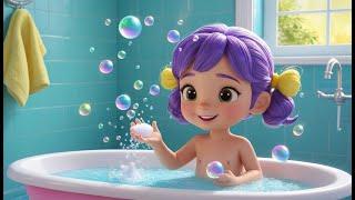 Splish, Splash, A Rainbow Bath | Fun and Colorful Nursery Rhyme for Kids | Sing-Along Song