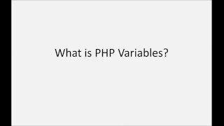 PHP Variables - Echo, Print statement - PHP Tutorial for Beginner