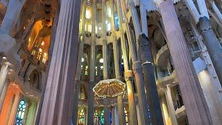 Inside the Sagrada Familia Church