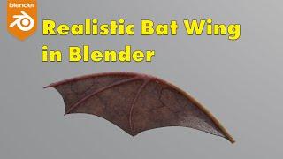 Create a Realistic Bat Wing with Blender's Cloth Simulator - Tutorial