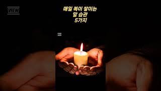매일 복이 쌓이는, 말 습관 5가지..  #매일보는지혜