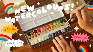 new watercolours!  cfm set-up and review