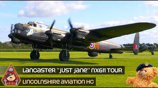 TOUR OF LANCASTER BOMBER "JUST JANE" NX611 LINCOLNSHIRE AVIATION HC • BOMBER COMMAND RAF EAST KIRKBY