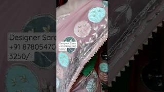 Designer Saree | Handwork Saree | Gotapati Saree | Exclusive Saree | #partywearsaree #saree #crepe