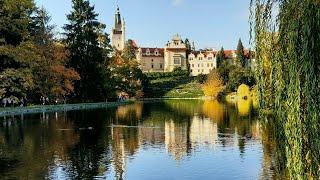 Průhonický park а zámek. Бабье лето 2019г. в парке Пругонице. Pat Boone - song "Autumn Leaves"