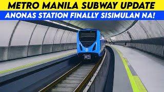 Metro Manila Subway Anonas Station Finally Sisimulan na