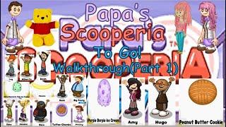 Papa's Scooperia To Go! - Walkthrough(Part 1)