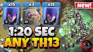 Epic Strategy! TH13 Zap Quake Witch is the Easiest TH13 Attack Strategy in Clash of Clans