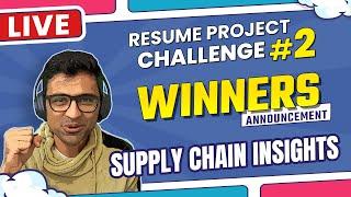 Resume Project Challenge #2 Winner Announcement: Supply Chain Insights In FMCG Domain