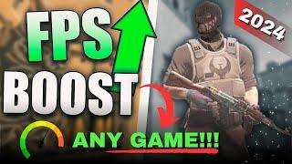 How To BOOST FPS In ALL GAMES (WORKS 2024)  (ULTIMATE GAMING FPS BOOST GUIDE) | CompuFusion