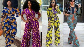 ️TENUE AFRICAINE COMBINAISONS FEMME PANTALON WAX/PAGNE 2022 ANKARA JUMPSUIT CASUAL AFRICAN DRESS