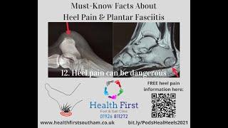 12th must know fact about heel pain & plantar fasciitis.