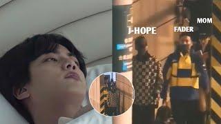 bts jhope's presence with family at the hospital, crying to see jin's condition now! what's wrong?