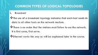 Network Topologies | Logical Network Topology | COMPUTER NETWORKS & COMMUNICATIONS