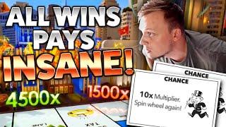 Monopoly Live INSANE Multiplier Rolls - SUPER BIG WIN!!!