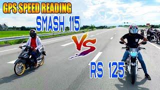 Suzuki Smash 115 vs Honda RS125 Carb  | Drag race