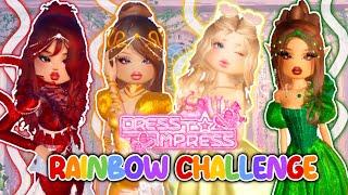 Playing Dress to Impress Rainbow Challenge | Dress to impress | Roblox Dti