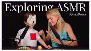 Exploring #ASMR With My Little Brother  Giving Him The Tingles 