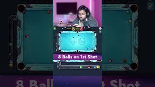 unbelieveable 8 Balls potted on break in 8 Ball Pool#gamingwithk #8ballpool #slipperyice