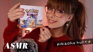 ASMR ️ Surging Sparks Pokémon Card Opening! Chasing Pikachus, Dragons and Zzz's! 