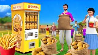 आलू चिप्स एटीएम - French Fries Potato Chips ATM Comedy Videos | Hindi Kahaniya Stories | Maa Maa TV