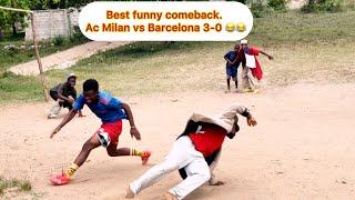 Best funny comeback  AC MILAN VS BARCELONA 3-0  #funny #video